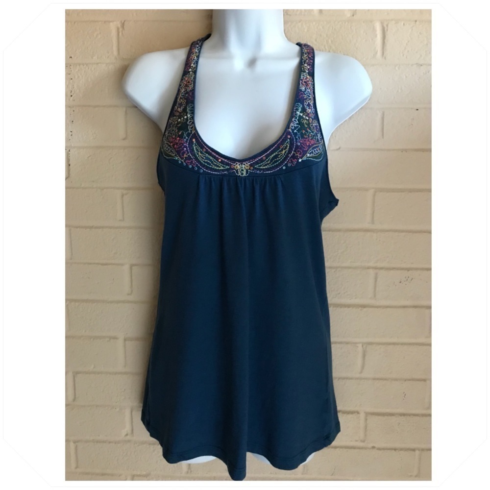 AEROPOSTALE Embellished Racerback Tank Size SMALL